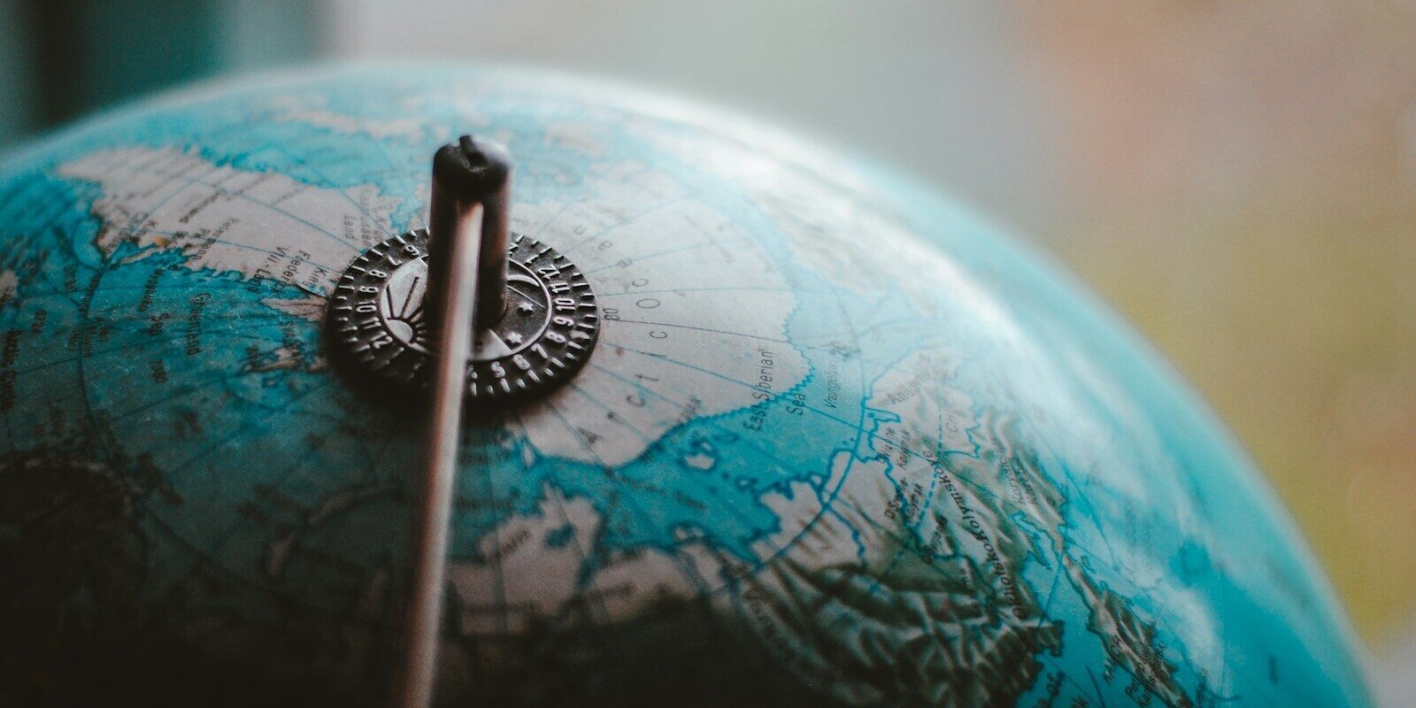 close-up photo of desk globe